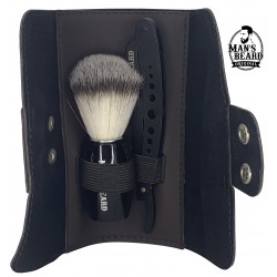 Kit Wallet Marron: Shavette...